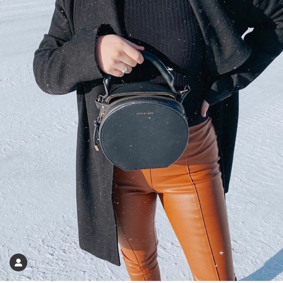 Brown Faux Leather pants - Picture 1 of 4